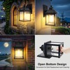 UOOIUMOY 2 Pack Solar Wall Lights Outdoor, Dusk to Dawn