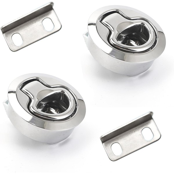 STHang-D 2PCS Boat Latches 2" Pull Slam Latch, Marine Hatch