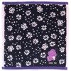 ANNA SUI 109482-0010-03 Towel Handkerchief, Butterfly Applique Embroidery (Purple), Women's