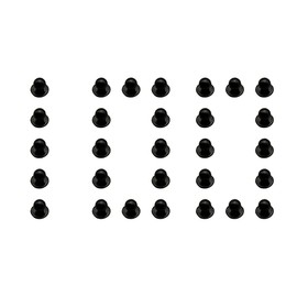 Duolai 100pcs Black Ball Plastic Chef Coat Stud Button Round Movable Jacket Chef Button for Clothing Decorative Accessories