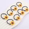 WRBAJIS 8Pcs Sunflower Hair Ties Cute Elastic Flower Hair Bands
