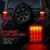 Ironwalls Smoked 16 LED Tail Light For Jeep Wrangler JK