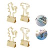 100Pcs Binder Clips Cute Animal Shaped Handle Sturdy Metal Multi