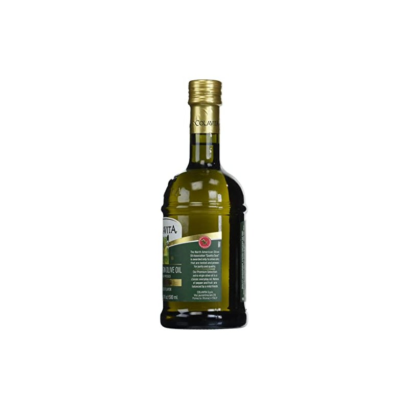 Colavita Extra Virgin Olive Oil Timeless, Cholesterol Free, 17 Fluid
