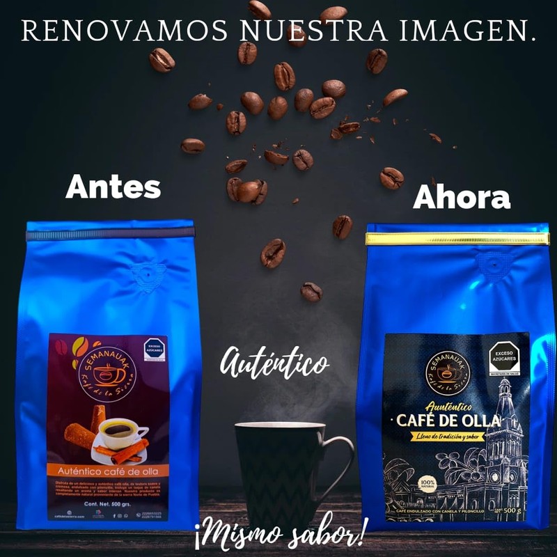 Auténtico Café De Olla, Mezcla De Café, Piloncillo Y Canela