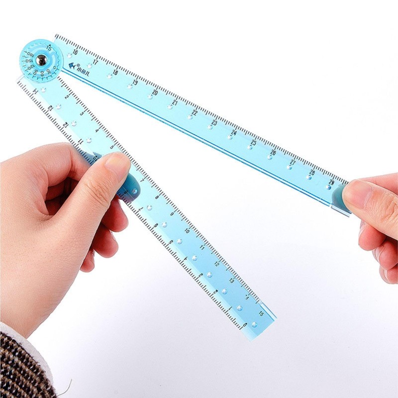 2 PCS Folding Ruler, 30cm Foldable Ruler Clear Ruler 15cm