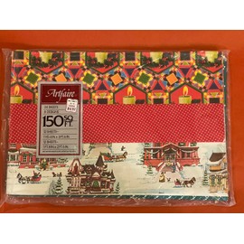 Artfaire 150 Sq. Ft. Vtg Christmas Gift Wrap Wrapping Paper 24 Sheets