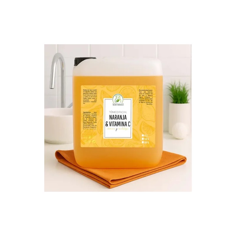 Tónico Facial Productos Mart Mexico Naranja Vitamina C 5L Piel