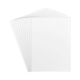 ZephyrHome Pack of 10 Mylar Foil A4 - Transparent Plastic Stencil Sheets for DIY Crafts - Cutting Stencils - 0.3mm-30.5x21.7cm, Screen Printing, Airbrush, Window Colour, Craft Stencils