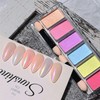 Polvo espejo para uñas 6 colores – Brillo alto y