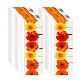 NQEUEPN 24pcs Window Fly Traps Sticker for Indoors, Flower Styled Transparent Fly Glue Traps for Catcher Fly Paper Sticky Strips Clear for Home School Restaurant Canteen