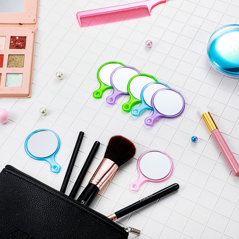 Yalikop 24 Pcs Handheld Mirror with Handle, 2.4 x 1.6