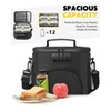 Insulated Lunch Bag with Combination Lock - Durable Leakproof Soft