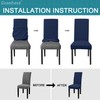 Granbest High Stretch Dining Chair Slipcovers, Universal Fit Jacquard Parson
