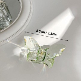 Crystal Mermaid Hair Claw Girls Back Transparent Hair Hairpins Shark Dress Large Clamp Clips Catch Clips Hair Accessories