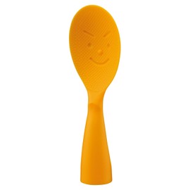 Akebono Sangyo PM-903 Rice Spoon, Orange, Made in Japan, Wide Bottom, Hygienic, Double Embossed, Non-Stick Rice, 7.9 x 2.6 x 1.5 inches (201 x 65 x 37 mm)