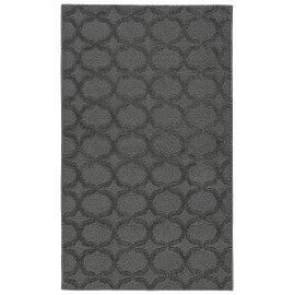 Garland Rug Sparta Non Slip Polypropylene 3 Ft. X 5 Ft. Cinder Gray Area Rug- Ideal for Living Rooms & Hallways, Stylish & Durable for High-Traffic Areas