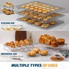 Stainless Steel Stackable Cooling Rack for Baking, 3 Tier 12”x