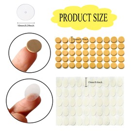 Earring Support Patches, DANUDON 150 PCS Mixed Ear Lobe Support Patches Earring Backs for Droopy Ears Earlobe Support Pads Foam Invisible Earring Lifters Heavy Earring Holder for Women Ear Earring