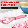 Chef Craft Premium Silicone Wire Cooking Whisk, 10.5 inch, Pink