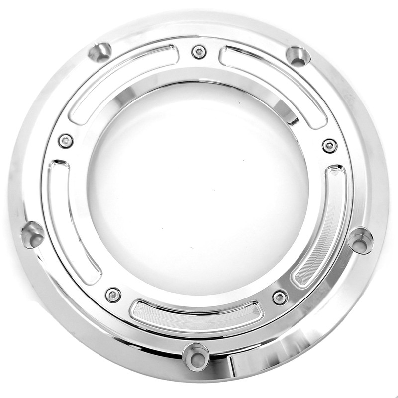 Cyreedom Transparent Motorcycle Derby Cover Timer Cover for Harley Big