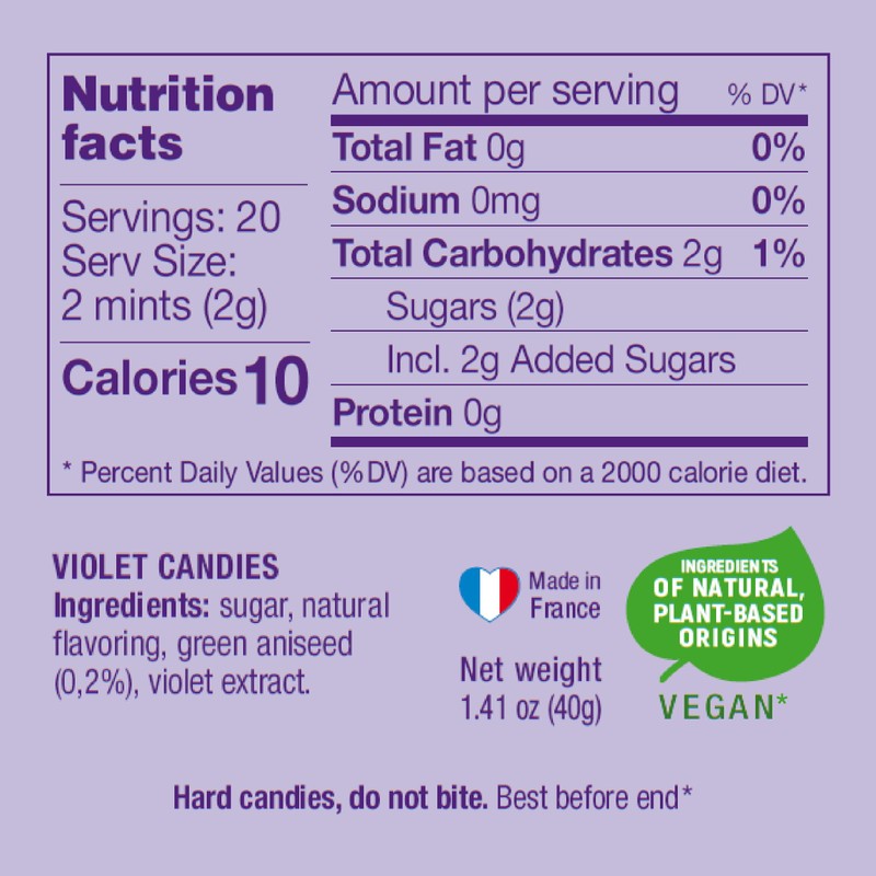 Les Anis de Flavigny Candy Mints, The French Mints, Vegan,