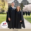 CLERKMANS Classic Master’s Degree Matte Graduation Gown – Deluxe Fluted