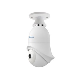 HIFOCUS 3MP Outdoor PT WiFi Bulb Camera|Easy instalaltion in Holder|Smart Dual Light|Two Way Audio|Wireless Connection| Pan & Tilt Security Camera|IP65
