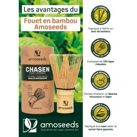 Bamboo Matcha Whisk | Chasen Handmade | Traditional Matcha Tea Accessories | Premium Quality