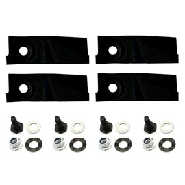 4Pcs Blades & Bolts Set for Husqvarna LC19 LC19A & LC19AP Models Masport for 19" Cut Masport Lawn Mowers 783310