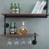 MAIKAILUN Wine Rack Wall Mounted Corner 3 Tier, Hanging Floating