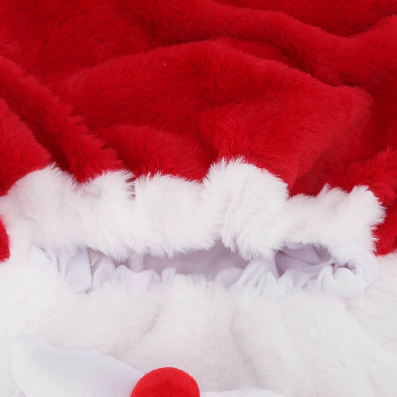 Christmas Helmet Cover Plush Scratch Proof Motorcycle Helmet Hat for