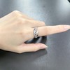 Sumeror Eternity Diamond Ring for Women - 925 Sterling Silver