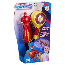 BANDAI Flying Heroes Flying Toy with its Launcher, DC Flash, Multi-Colour CO07990
