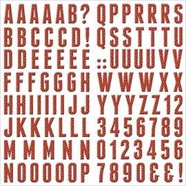 We R Memory Keepers Game Day Layered Chipboard Alphabet