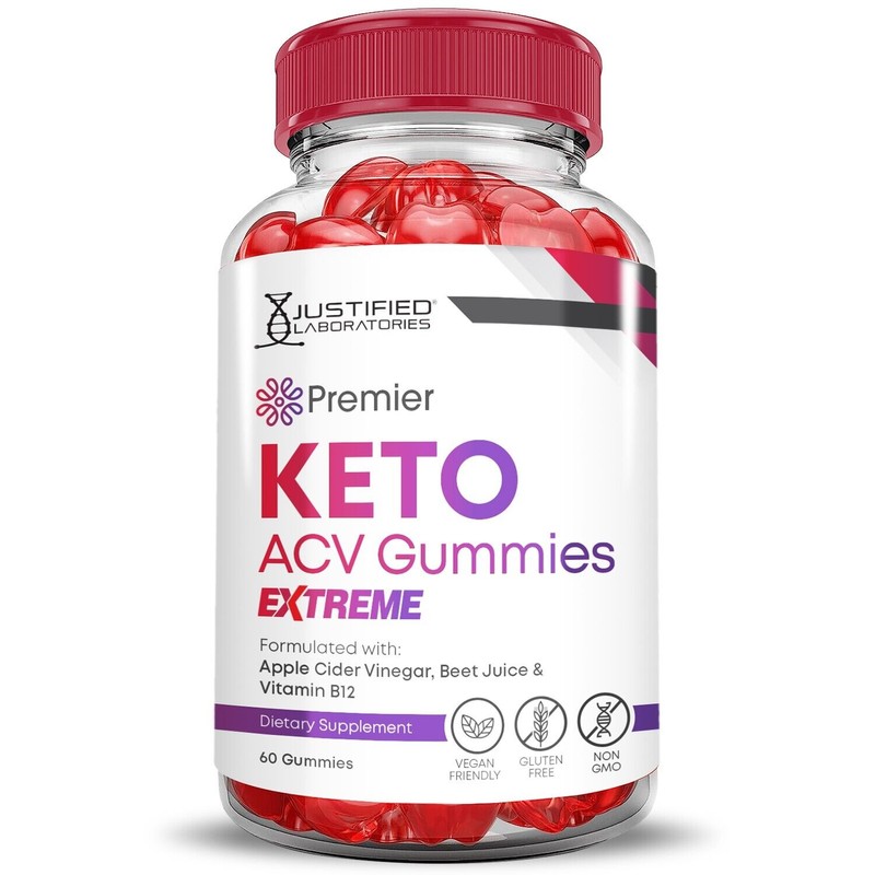 Justified Laboratories Premier Keto Extreme ACV Gummies 2000MG Apple Cider