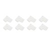 8pcs LED Strip Light Connector Professional Transparent 3Pin L Shaped