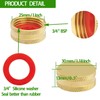 Litorange 2 Pcs Lead-free Brass Compression Blanking Nut, 3/4-inch BSP