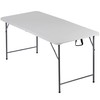 ZENY Plastic Folding Table 6 Foot, Portable Picnic Table with