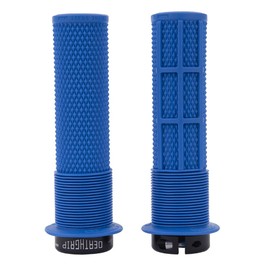 DMR Bikes Brendog DeathGrip Flange Lock-On Mountain Bike MTB Grips - Royal (Thick), Soft/Thick (A20)
