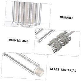6pcs Gloss Bottle Clear Lip Gloss Lip Tint Empty Lip Gloss Wand Tubes Revolution Lip Gloss Refillable Lip Gloss Tube Lip Gloss Containers Empty Lip Gloss Bottles Silver minkissy