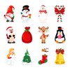 Qpout 24 Pack Christmas Sticky Notes, 2.75x4.3 inch Christmas Theme