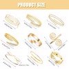 FDEETY Bracelet Jewellery 9 Pieces Alloy Metal Elegant Snake Bracelet