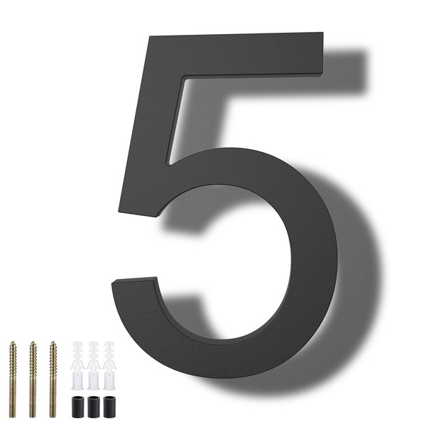 DEWEL House Numbers for Outside, Large Floating Modern House Address