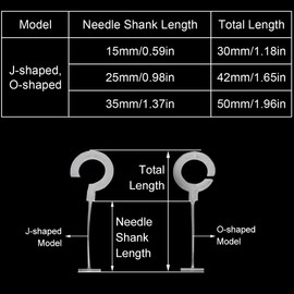 5000 Pieces Tagging Gun Fasteners, White J Hook Clothing Tagging Barbs Plastic Refill Pin Price Tags for Shops, Boutiques, Clothing Store (15mm/0.59in)