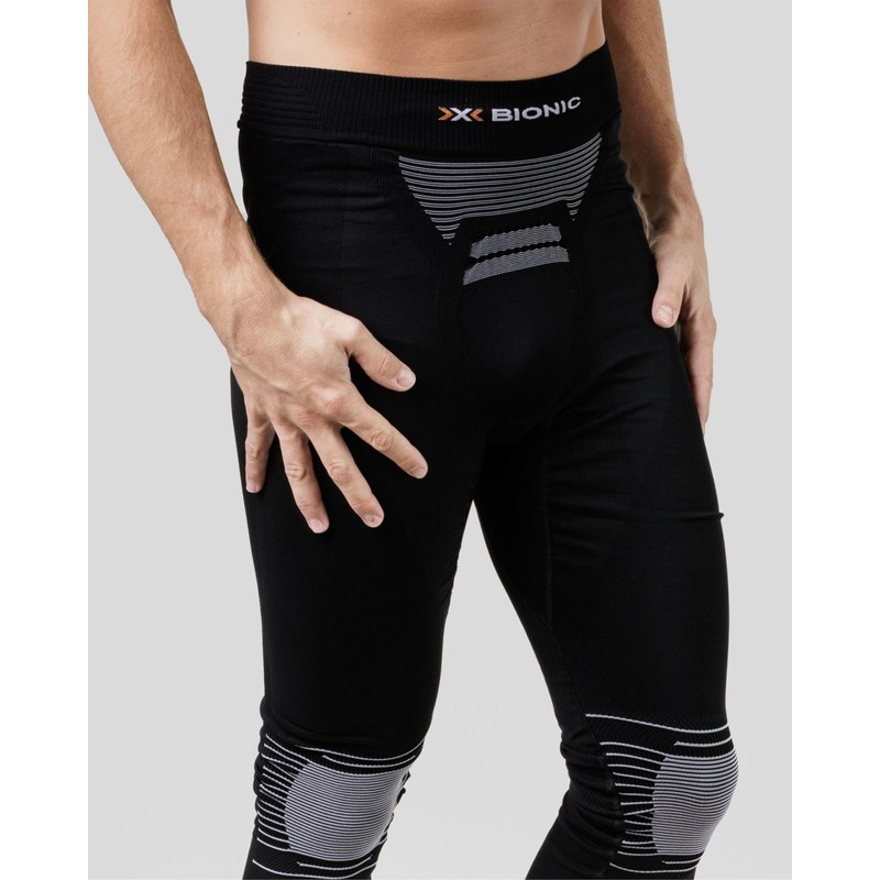 X-Bionic Energizer 4.0, Pantaloni Funzionali 3/4 Uomo, Opal Black/Arctic White,