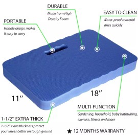 TOUA Kneeling Pad for Work, Gardening and Yoga Exercise, Thick Extra Large