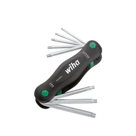 Wiha Multitool PocketStar® Torx 8 pieces, quick access at the touch of a button, can be used as a longitudinal and cross handle, all-in-one tool (23047)