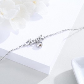 Faith Bracelet for Women Sterling Silver Faith Mustard Seeds Bracelet Adjustable Faith Hope Love Bracelet Christian Jewelry for Graduation