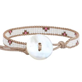 KELITCH Retro Miyuki Pearl Bracelet Bangle Cuff Bracelet Women Bohemian Handmade Bracelet Jewellery 31D, miyuki